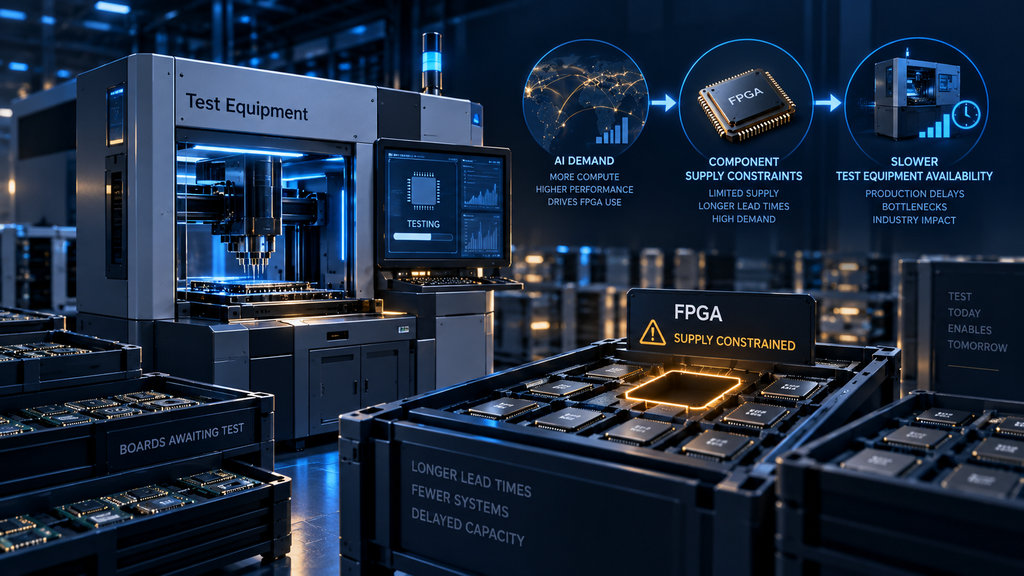 FPGA shortage causing semiconductor test equipment bottlenecks and production delays
