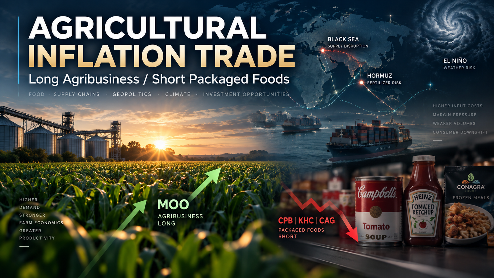 Long Agribusiness, Short Packaged Foods: A 6–12 Month Agricultural Inflation Trade